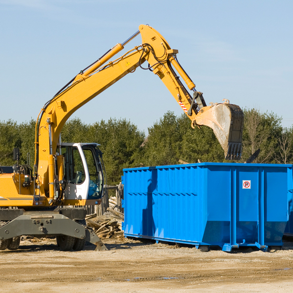 what size residential dumpster rentals are available in Earl Park Indiana